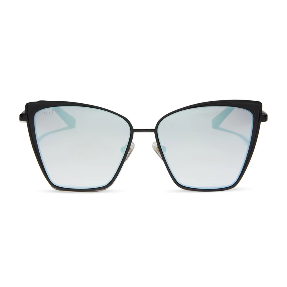 Becky Black Flash Grey Gradient Sunglasses